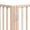 vidaXL Dog Gate with Door Foldable 6 Panels 480 cm Poplar Wood