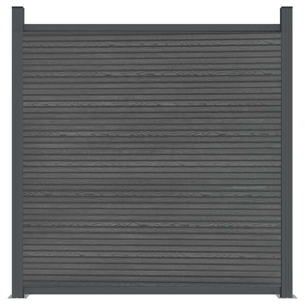 vidaXL Fence Panel WPC Grey 180x186 cm
