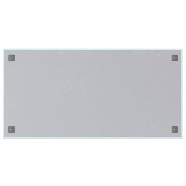 vidaXL Wall-mounted Magnetic Board White 100x50 cm Tempered Glass