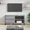 vidaXL TV Cabinet Grey Sonoma 100 x 36 x 49.5 cm Engineered Wood