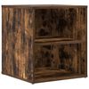 vidaXL Corner Cabinet Smoked Oak 200x40x45 cm Engineered Wood