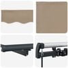 vidaXL Retractable Awning Beige 400 x 300 cm Polyester and Steel