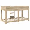 vidaXL Bunk Bed for Kids Sonoma Oak 100 x 200 cm Engineered Wood