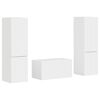 vidaXL TV Cabinet Set 5 pcs High Gloss White Engineered Wood