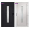 vidaXL Front Door Anthracite 108x208 cm PVC