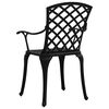 vidaXL Garden Chairs 6 pcs Cast Aluminium Black
