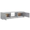 vidaXL TV Cabinet with LED Lights Concrete Grey 140x40x36 cm