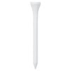 vidaXL Golf Tees 1000 pcs White 83 mm Bamboo