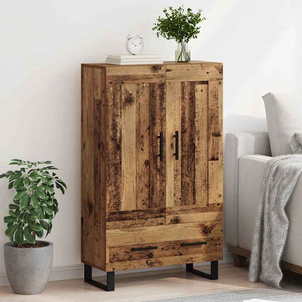 vidaXL Highboard Old Wood 69.5 x 31 x 115 cm Engineered Wood