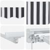 vidaXL Awning Frame Manual Anthracite and White 300 x 200 cm