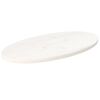 vidaXL Table Top White 80x40x2.5 cm Solid Wood Pine Oval