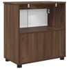 vidaXL Bathroom Cabinet with Storage Brown Oak 61 x 35 x 64 cm