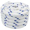 vidaXL Boat Rope 25 m 4 White and Blue PP