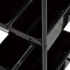 vidaXL 6-Basket Toy Storage Trolley Black Plastic