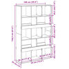 vidaXL Bookcase White 100x33x156.5 cm Engineered Wood