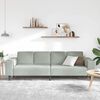 vidaXL Sofa Set Light grey Velvet