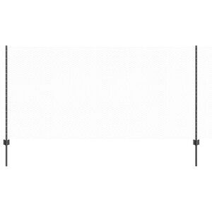 vidaXL Fence with Post Grey