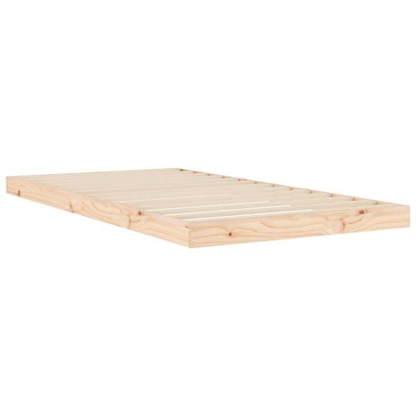 vidaXL Bed Frame without Mattress 100x200 cm Solid Wood Pine