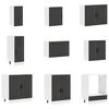 vidaXL 14 Piece Kitchen Cabinet Set Porto Black Engineered Wood