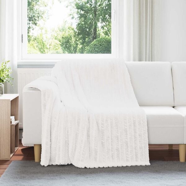 vidaXL Throw Blankets 6 pcs White 200 x 150 cm Fleece