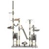 vidaXL Cat Tree with Sisal Scratching Posts 230-250 cm Grey