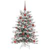 vidaXL Artificial Hinged Christmas Tree White 120 cm PE and PVC