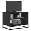 vidaXL TV Cabinet Black 61x40x46 cm Engineered Wood and Metal
