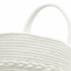 vidaXL Storage Basket Grey and White Ø43x38 cm Cotton