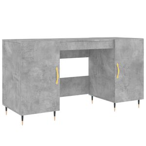 vidaXL Desk Concrete Grey 140x50x75 cm Engineered Wood