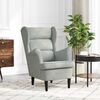 vidaXL Armchair Light Grey 92 x 71 x 91 cm Velvet