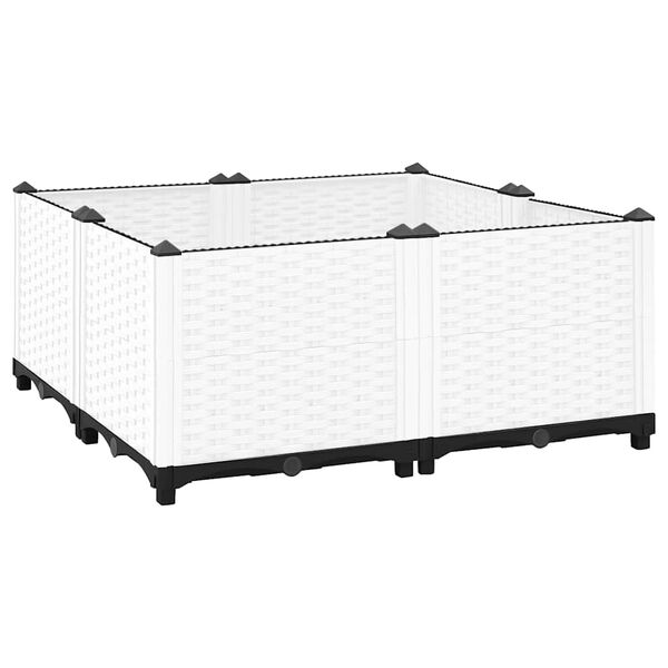 vidaXL Raised Bed 80x80x38 cm Polypropylene