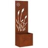 vidaXL Garden Privacy Screen Rusty 50 x 32 x 150 cm Weathering steel
