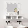 vidaXL Mirror Cabinet with LED White 60x31.5x62 cm
