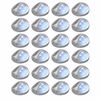 vidaXL Outdoor Solar Wall Lamps LED 24 pcs Round Silver