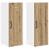vidaXL Wall Cabinet PORTO 2 pcs Artisan Oak Engineered Wood