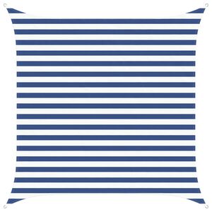 vidaXL Sun Shade Sail Blue and White 2.5 x 2.5 m 100% Polyester Oxford