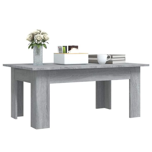 vidaXL Coffee Table Grey Sonoma 100x60x42 cm Engineered Wood