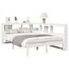 vidaXL Bookcase Bed without Mattress White 120x190 cm Solid Wood Pine