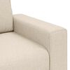 vidaXL Sofa Beige 221 x 77 x 82 cm Linen