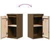 vidaXL Wall Cabinet Honey Brown 30x30x60 cm Solid Wood Pine