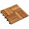 vidaXL Decking Tile 10 pcs Brown 30 x 30 cm Acacia Hardwood