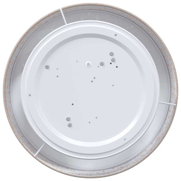 vidaXL Ceiling Lamp with Spotlights Taupe 38 x 38 x 13.5 cm Fabric