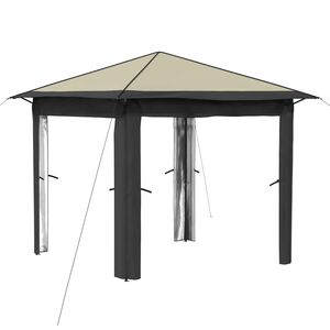 vidaXL Gazebo without Sidewall 2.6 x 2.6 m Cream and Anthracite