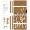 vidaXL Garden Gate 100x200 cm Corten Steel Grass Design