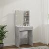 vidaXL Dressing Table with LED Concrete Grey 60x40x140 cm
