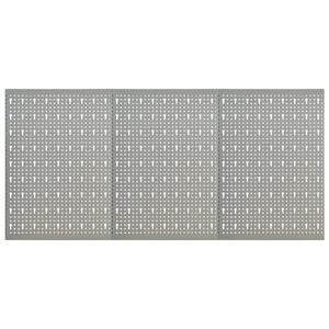 vidaXL Wall-mounted Peg Boards 3 pcs 40x58 cm Steel