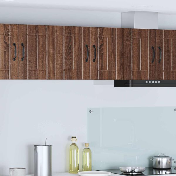 vidaXL Kitchen Cabinet 2 pcs Brown Oak 30 x 31 x 40 cm Engineered Wood