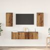 vidaXL TV Cabinet Set Wall-mounted 4 pcs Old Wood Engineered Wood