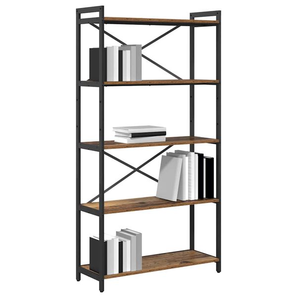vidaXL Bookshelf Old wood 80 x 30 x 155 cm Engineered Wood