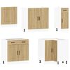 vidaXL 11 Piece Kitchen Cabinet Set Kalmar Sonoma Oak Engineered Wood